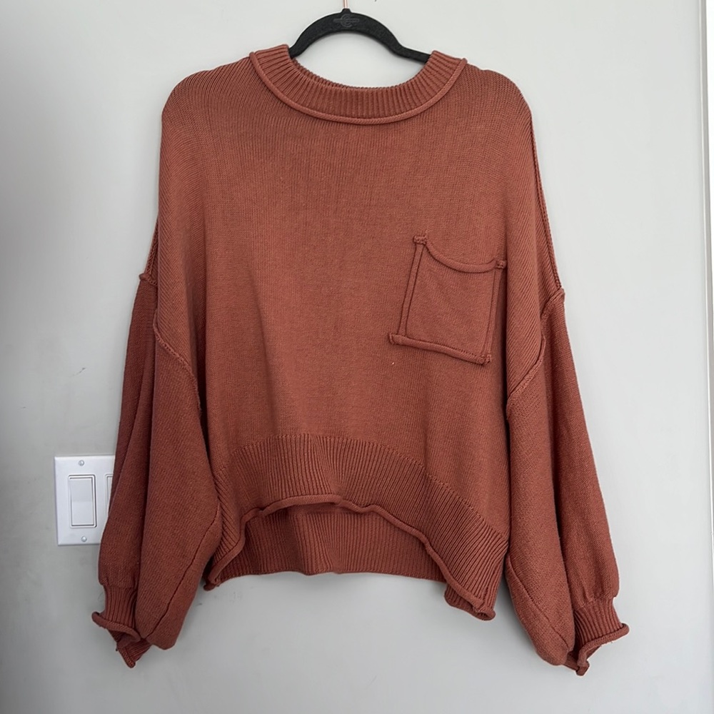 Cute/Simple burnt orange sweater